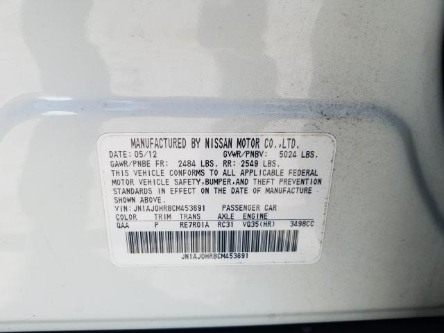 2012 INFINITI EX35 BASE JN1AJ0HR8CM453691