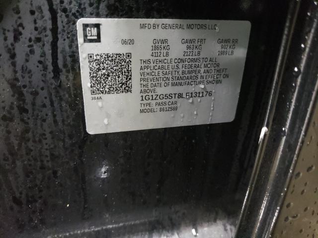 2020 CHEVROLET MALIBU RS 1G1ZG5ST8LF131176