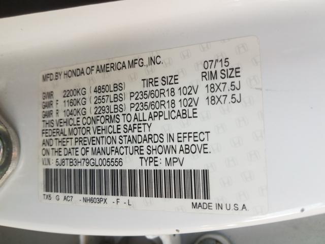 2016 ACURA RDX ADVANC 5J8TB3H79GL005556