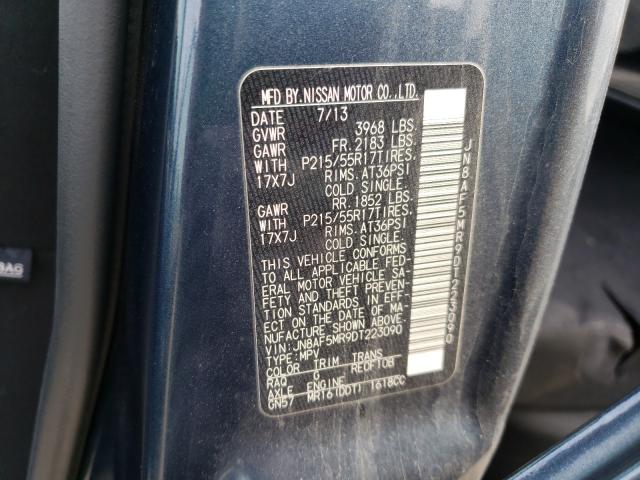 2013 NISSAN JUKE S JN8AF5MR9DT223090