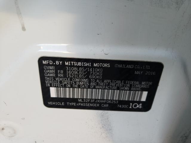 2017 MITSUBISHI MIRAGE G4 ML32F3FJXHHF06253