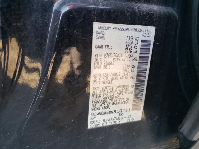 2013 NISSAN XTERRA X 5N1AN0NU6DN810481