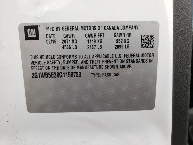 2016 CHEVROLET IMPALA LIM - 2G1WB5E30G1158723