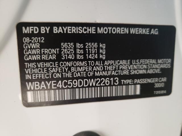 2013 BMW 740 LI WBAYE4C59DDW22613