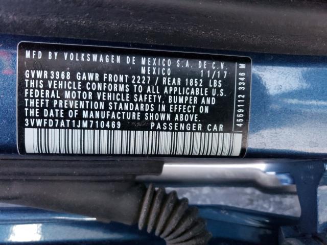 2018 VOLKSWAGEN BEETLE S 3VWFD7AT1JM710469