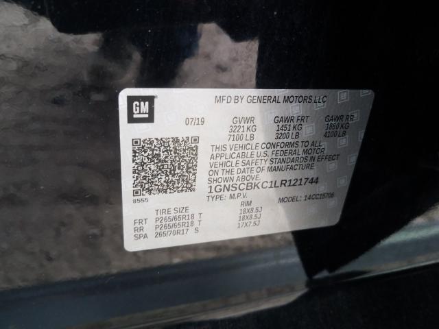 2020 CHEVROLET TAHOE C150 1GNSCBKC1LR121744