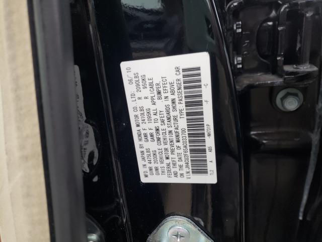 2010 ACURA TSX JH4CU2F65AC033700