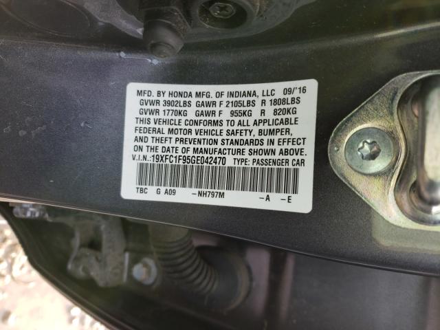 2016 HONDA CIVIC TOUR 19XFC1F95GE042470