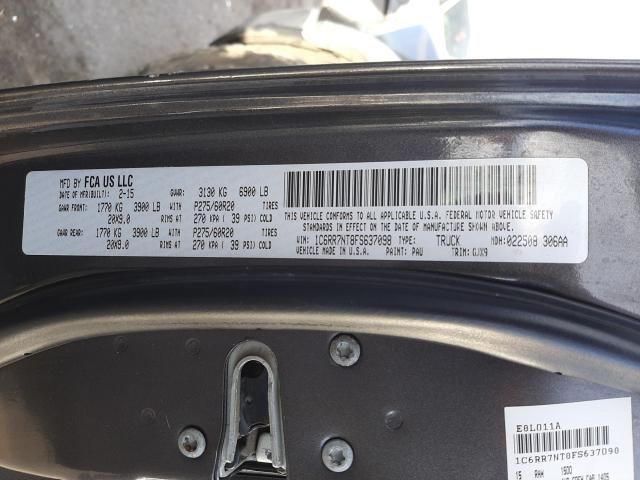 2015 RAM 1500 LARAM 1C6RR7NT8FS637098