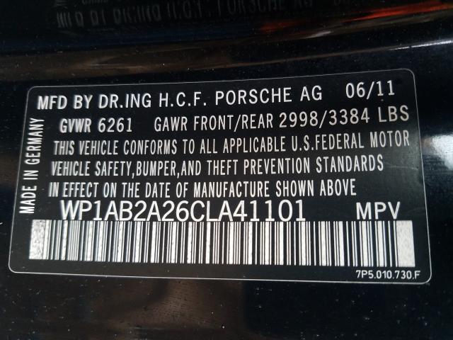 2012 PORSCHE CAYENNE S WP1AB2A26CLA41101