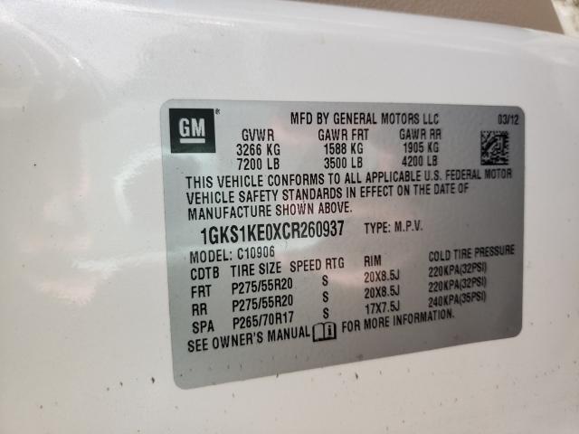 2012 GMC YUKON XL C 1GKS1KE0XCR260937