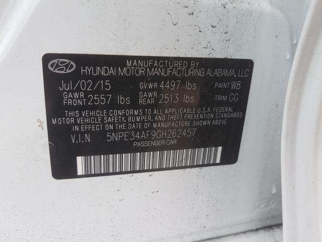 2016 HYUNDAI SONATA LIM 5NPE34AF9GH262457