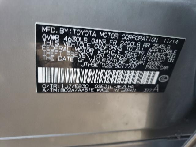 2015 LEXUS IS 350 JTHBE1D25F5017737