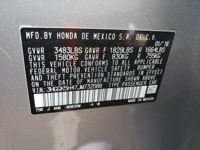 2018 HONDA FIT LX 3HGGK5H47JM732588