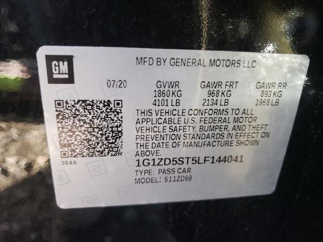 2020 CHEVROLET MALIBU LT - 1G1ZD5ST5LF144041