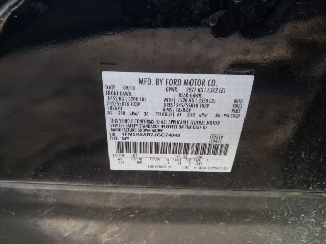 2018 FORD EXPLORER P 1FM5K8AR2JGC74848