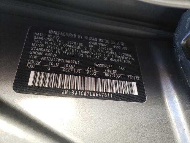 2020 NISSAN ROGUE SPOR JN1BJ1CW7LW647611