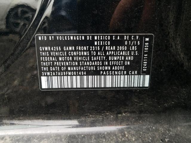 2015 VOLKSWAGEN GOLF TDI 3VW2A7AU9FM061494