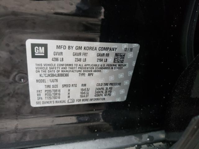 2020 CHEVROLET TRAX LS KL7CJKSB4LB088366