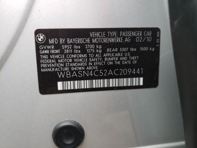 2010 BMW 550 GT WBASN4C52AC209441
