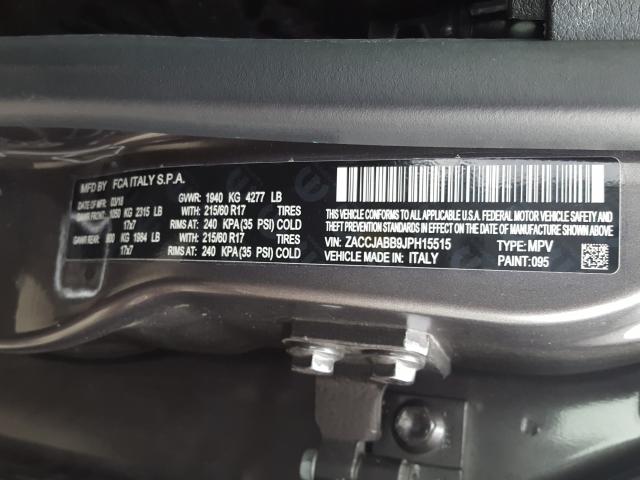 2018 JEEP RENEGADE L ZACCJABB9JPH15515