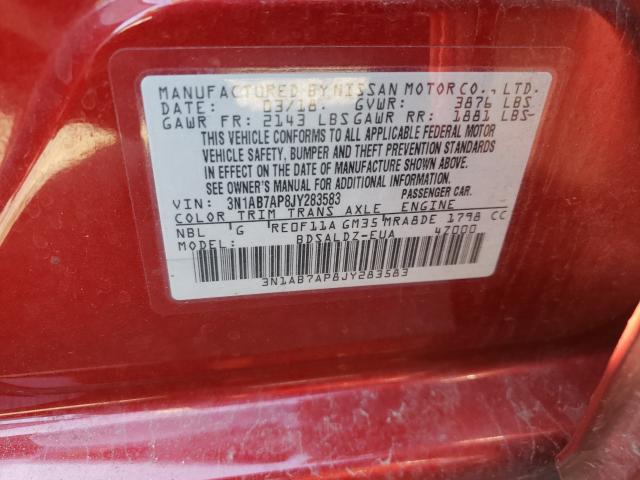 2018 NISSAN SENTRA S - 3N1AB7AP8JY283583