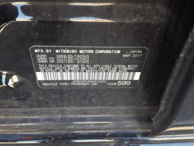 2017 MITSUBISHI LANCER ES JA32U2FU5HU010450