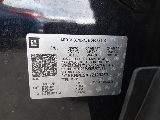 2019 GMC ACADIA DEN 1GKKNPLSXKZ120360