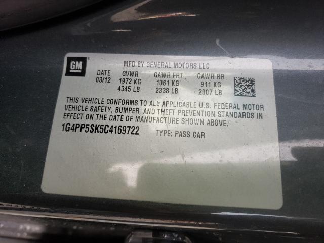 2012 BUICK VERANO 1G4PP5SK5C4169722