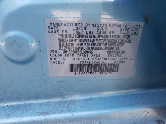 2014 NISSAN VERSA NOTE 3N1CE2CP0EL389495
