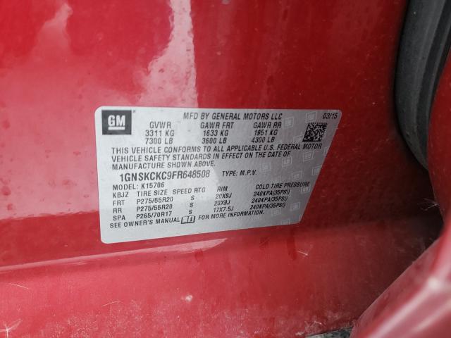 2015 CHEVROLET TAHOE K150 1GNSKCKC9FR648508