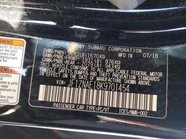 2019 TOYOTA 86 GT JF1ZNAE18K9701454