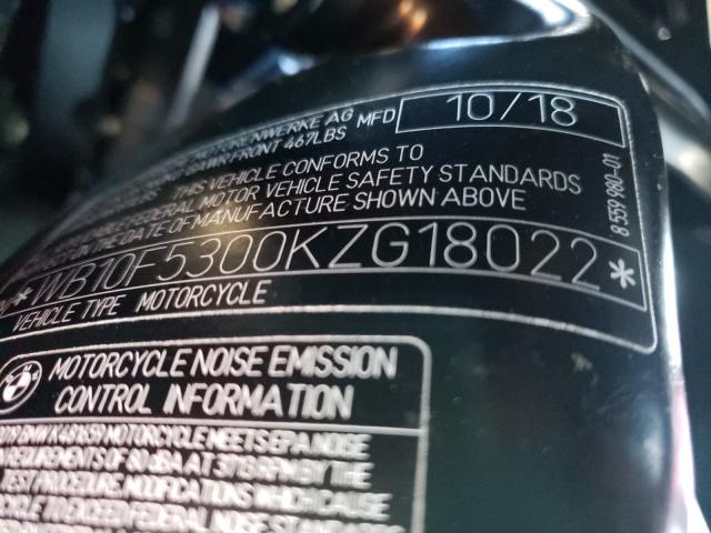 2019 BMW K1600 B WB10F5300KZG18022