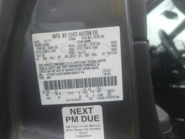 2011 FORD ESCAPE LIM 1FMCU0EG6BKB66114