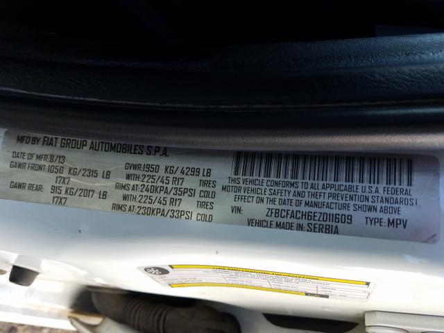 2014 FIAT 500L LOUNG ZFBCFACH6EZ011609