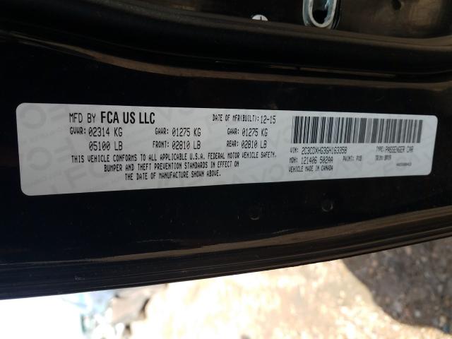 2016 DODGE CHARGER SX 2C3CDXHG3GH163358
