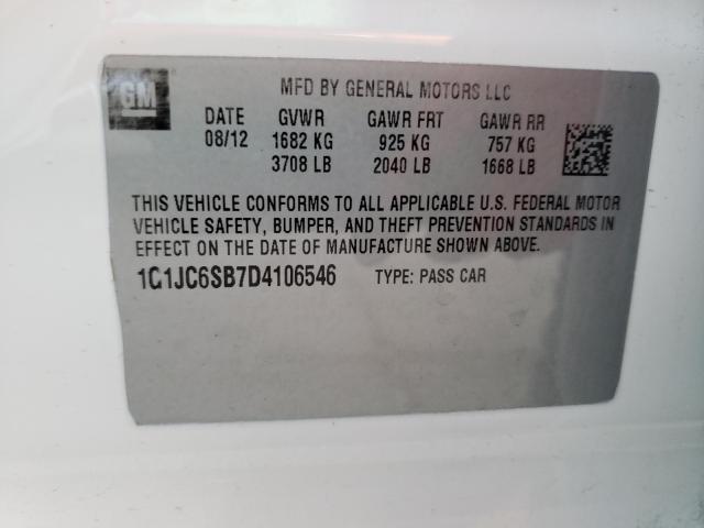 2013 CHEVROLET SONIC LT 1G1JC6SB7D4106546