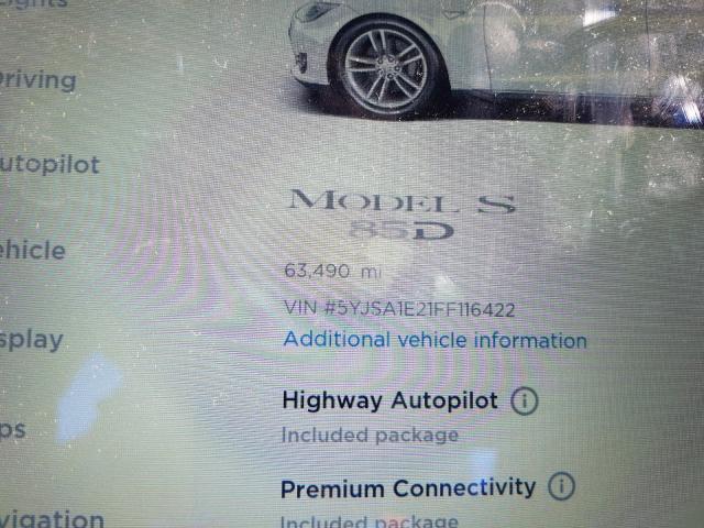 2015 TESLA MODEL S 5YJSA1E21FF116422