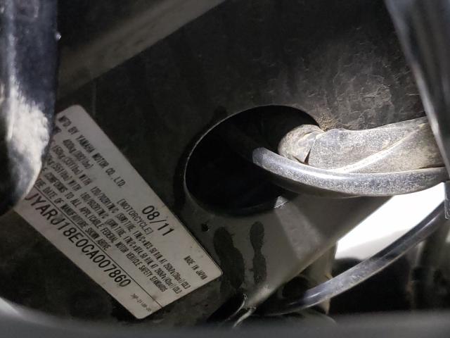 2012 YAMAHA FZ6 R JYARJ18E0CA007860