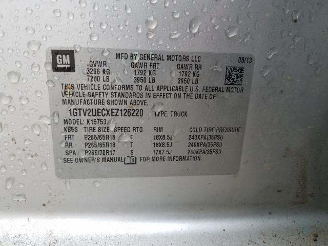 2014 GMC SIERRA K15 1GTV2UECXEZ126220