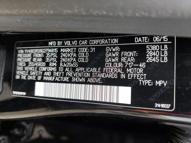 2016 VOLVO XC60 T6 R- YV4902RS8G2794815