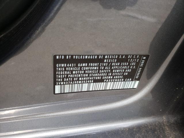 2013 VOLKSWAGEN JETTA HYBR 3VW637AJ9DM252458
