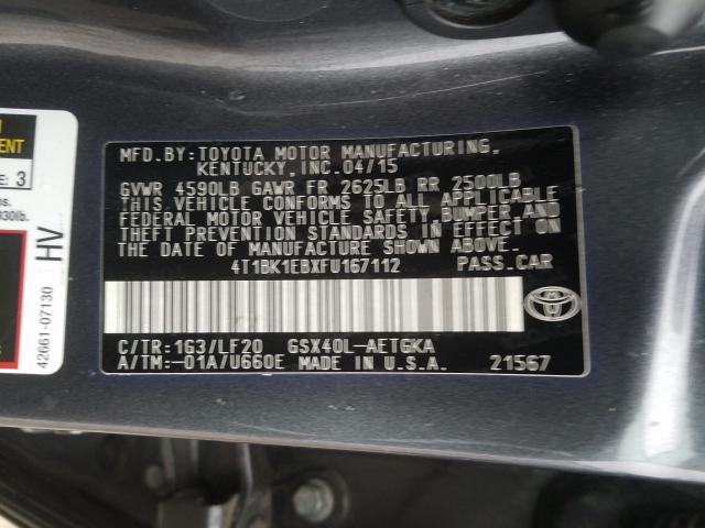 2015 TOYOTA AVALON XLE 4T1BK1EBXFU167112