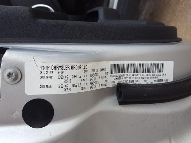 2010 JEEP COMMANDER 1J4RG4GK9AC161944