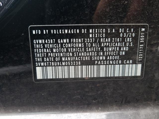 2020 VOLKSWAGEN JETTA GLI 3VW6T7BU9LM053238