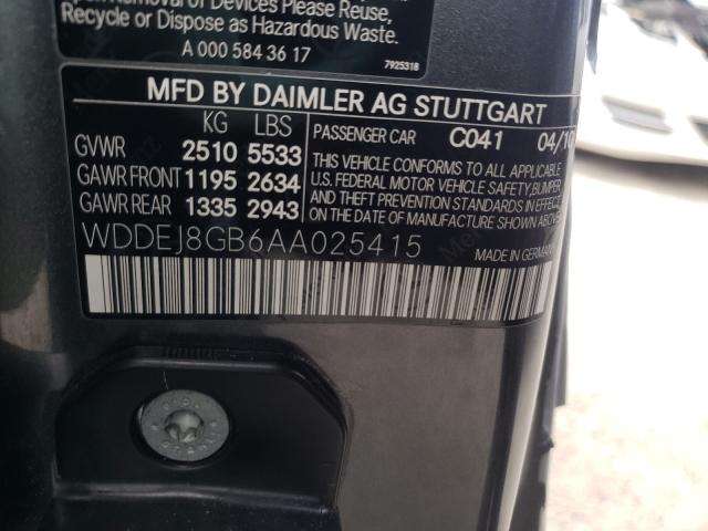 2010 MERCEDES-BENZ CL 550 4MA WDDEJ8GB6AA025415