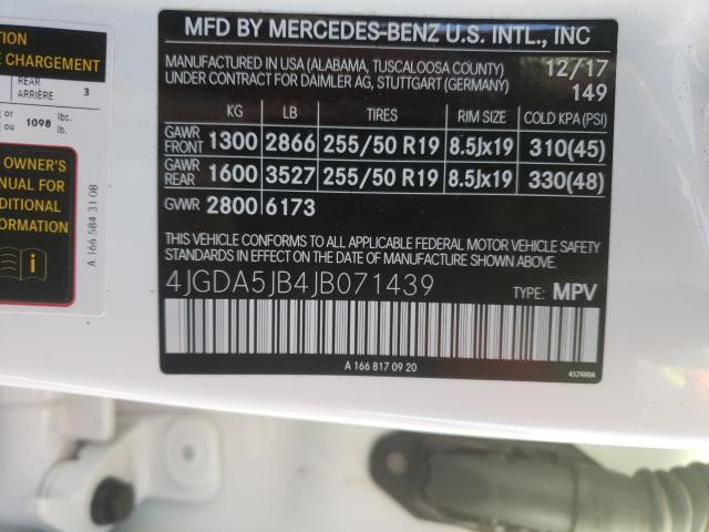 2018 MERCEDES-BENZ GLE 350 4JGDA5JB4JB071439