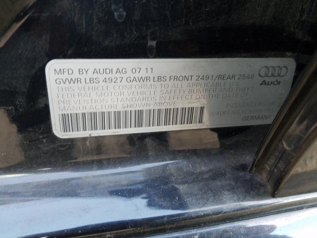 2012 AUDI A4 PREMIUM WAUFFAFLXCN005193