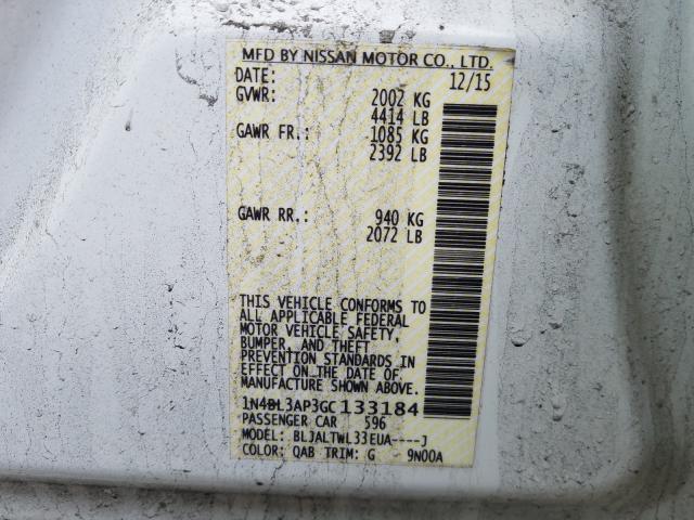 2016 NISSAN ALTIMA 3.5 1N4BL3AP3GC133184