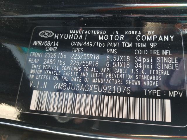 2014 HYUNDAI TUCSON KM8JU3AGXEU921076